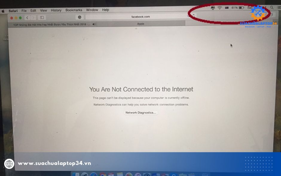 Sửa Macbook bị lỗi wifi