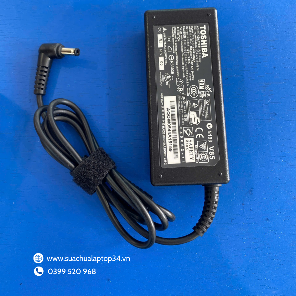 Sạc Laptop Toshiba 65W 3.34A chân thường