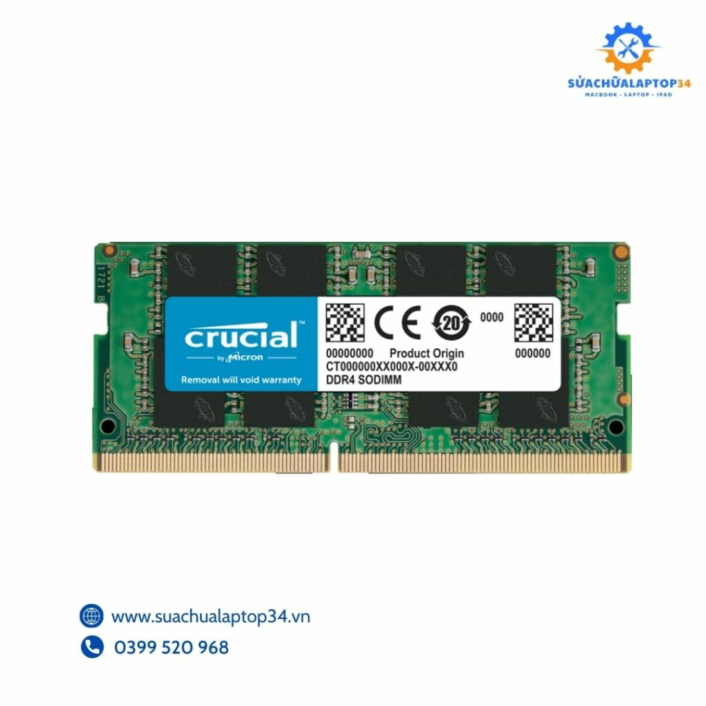 RAM Laptop Crucial DDR4 16GB 3200MHz CT16G4SFRA32A